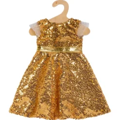 Heless Dukkeklær 28-35cm - Glamorøs Kjole i Gull