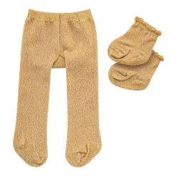 Heless Dukkeklær 35-45cm - Gull Strømpebukse og Sokker