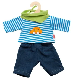 Heless Dukkeklær 35-45cm - Jeans og Stripete Genser