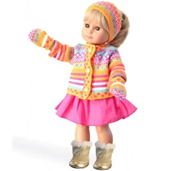 Heless Dukkeklær 28-35cm - "Jolly" Strikkegenser og Skjørt