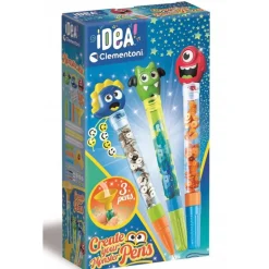 Idea Clementoni Design-Dine-Egne 3 Penner - Monster