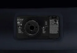 Intex Airbed hevet Queen size med el-pumpe og putestøtte 152x203x42 cm