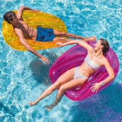 Intex Oppblåsbar Lenestol Candy Mesh Oransje fra 14 år