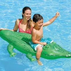 Intex Oppblåsbar Ride-On Alligator 168x86cm fra 3 år