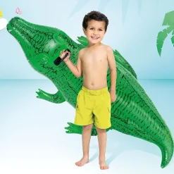 Intex Oppblåsbar Ride-On Alligator 168x86cm fra 3 år