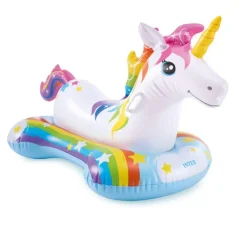 Intex Oppblåsbar Ride-On Enhjørning 163x86 cm fra 3 år