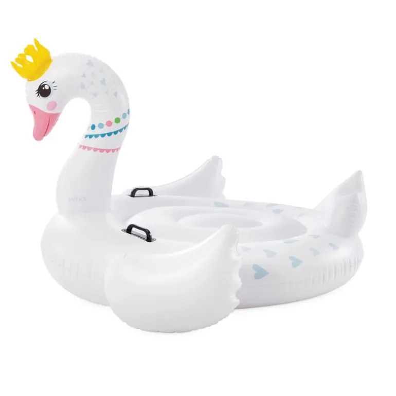 Intex Oppblåsbar Ride-On Majestetisk Svane 142x137x99cm fra 3 år
