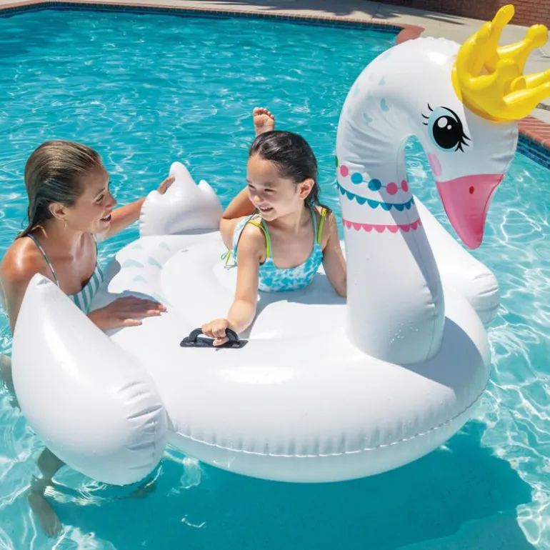 Intex Oppblåsbar Ride-On Majestetisk Svane 142x137x99cm fra 3 år