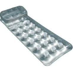 Intex 18-Pocket Bademadrass 188x71cm - Sølv