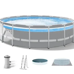 Intex Prism Frame Clearview Premium Rundt Basseng 427x107cm