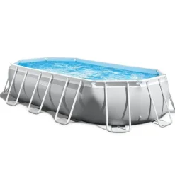 Intex Prism Frame Ovalt Rammebasseng 503x274x122cm med filterpumpe