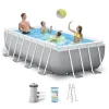 Intex Prism Frame Rektangulært Rammebasseng 400x200x100cm med filterpumpe
