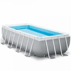 Intex Prism Frame Rektangulært Rammebasseng 400x200x100cm med filterpumpe