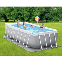 Intex Prism Frame Rektangulært Rammebasseng 488x244x107cm med filterpumpe