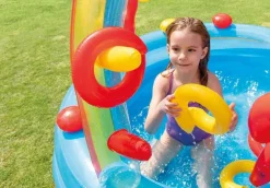Intex Rainbow Ring Oppblåsbart Bade- og Aktivitetssenter 297x193x135cm fra 3 år
