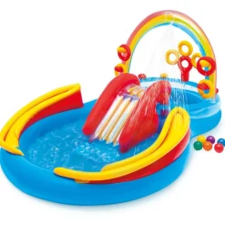 Intex Rainbow Ring Oppblåsbart Bade- og Aktivitetssenter 297x193x135cm fra 3 år