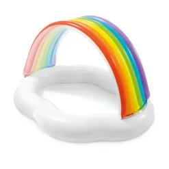 Intex Regnbue Babybasseng 142x119x84 cm fra 1 år