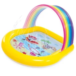 Intex Regnbue barnebasseng med vannsprut 147x130x86 cm fra 2 år