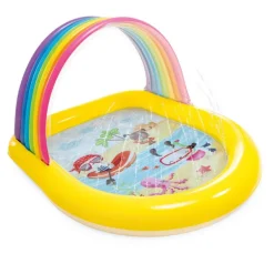 Intex Regnbue barnebasseng med vannsprut 147x130x86 cm fra 2 år