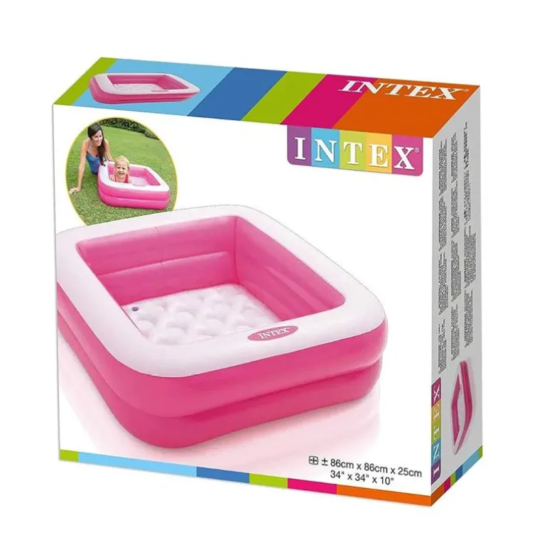 Intex Rosa Barnebasseng 86x86x25 cm fra 1 år