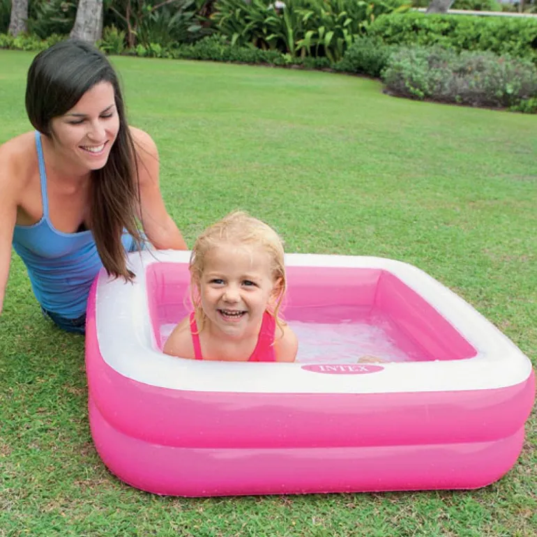Intex Rosa Barnebasseng 86x86x25 cm fra 1 år