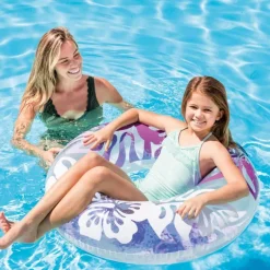 Intex Stor Lilla Oppblåsbar Badering 91cm fra 9 år