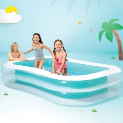 Intex Swim Center Oppblåsbart badebasseng 262x175x56 cm fra 6 år