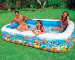 Intex Swim Center Sjøliv Oppblåsbart Badebasseng 305x183x56cm fra 6 år