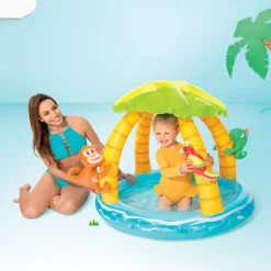 Intex Tropisk Øy Oppblåsbart Babybasseng 102x86cm fra 1 år