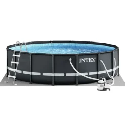 Intex Ultra XTR Premium Rundt Rammebasseng 549x132cm med sandfilterpumpe