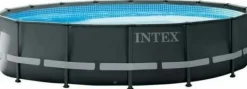 Intex Ultra XTR Premium Rundt Rammebasseng 732x132cm med sandfilterpumpe
