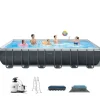 Intex Ultra XTR Premium Rektangulært Rammebasseng 732x366x132cm med sandfilterpumpe