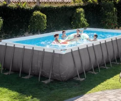 Intex Ultra XTR Premium Rektangulært Rammebasseng 732x366x132cm med sandfilterpumpe