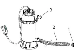 Intex Varmeelement 3 KW med termometer