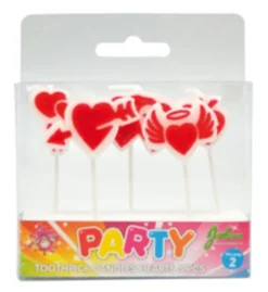 Kakelys Hjerter 5 stk