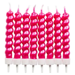 Kakelys Twist 8stk - Rosa