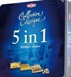 Klassiske spill i tinboks 5-i-1