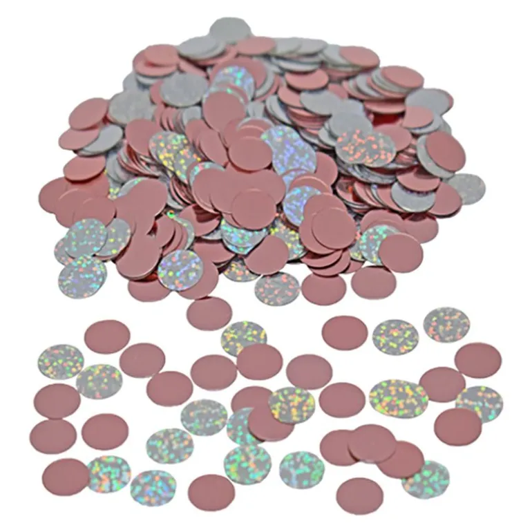 Konfetti - Rosa og Sølv