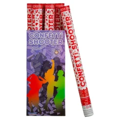 Konfettikanon 60cm - Røde Hjerter