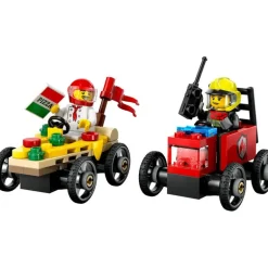 LEGO City - Billøp mellom pizzabil og brannbil 60458