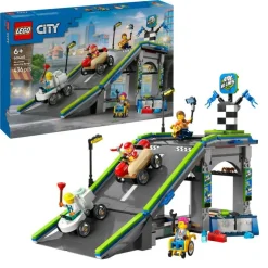 LEGO City - Grenseløs action: Racerbilbane med rampe 60460