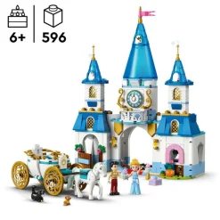 LEGO Disney Princess - Askepotts slott og hestetrukne vogn 43275