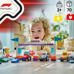 LEGO DUPLO Town - F1 Team med racerbiler og sjåfører 10445