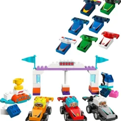 LEGO DUPLO Town - F1 Team med racerbiler og sjåfører 10445