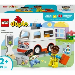 LEGO DUPLO Town - Sykebil med sjåfør 10447