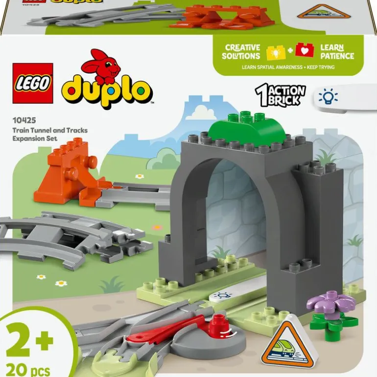 LEGO DUPLO Town - Utvidelsessett med togtunnel og skinner 10425