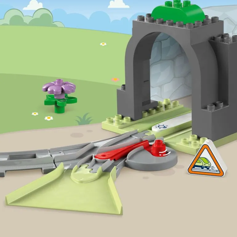 LEGO DUPLO Town - Utvidelsessett med togtunnel og skinner 10425
