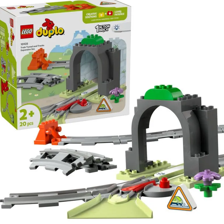 LEGO DUPLO Town - Utvidelsessett med togtunnel og skinner 10425