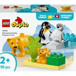LEGO DUPLO Town - Villdyrfamilier: Pingviner og løver 10442