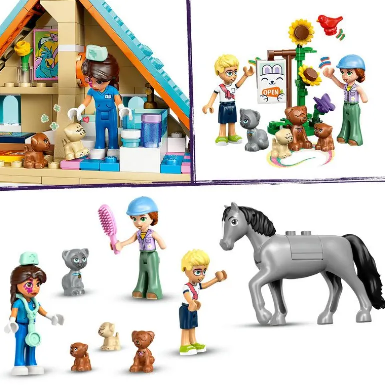 LEGO Friends - Dyreklinikk med hest og kjæledyr 42651